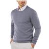 Spot Export 2025 Nueva Ropa de Punto de Cuello Redondo Casual de Color Puro Ropa de Punto para Hombre Ropa de Punto para Hombre Talla Grande