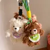 Llavero Colgante Muñeco Oso Pequeño Muñeco Pequeño Lindo Oso de Peluche Colgante Pequeño Accesorio para Bolso