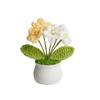 Productos Terminados al por Mayor Transfronterizos, Plantas en Maceta Tejidas a Crochet Hechas a Mano, Muebles para el Hogar, Regalos Creativos de Lana, Hortensia Nomeolvides