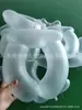 Almohada Inflable en Forma de U con Cubierta de Tela, Almohada para Descanso de Mediodía, PVC Esmerilado