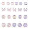 Nuevo colgante de cristal rosa agua cristal morado vidrio semi-AB cuentas accesorios de joyería DIY para pendientes, collares y pulseras