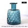 Vaso de Vidro Azul Nórdico Simples Hidropônico Vintage para Flores Secas Conjunto de Flores Acessórios Suaves para Casa Ornamentos de Luxo Leve