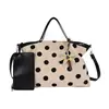 Bolso de Lunares para Mujer, Gran Capacidad, Nuevo Estilo Primavera 2026, Bolso de Hombro Cruzado Casual Simple, Bolso de Viaje para Oficinistas