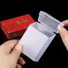 Estuche Transparente Rígido para Cigarrillos Plástico para Hombre Caja de Almacenamiento Deslizable Estuche para 20 Cigarrillos Regulares Cubierta Protectora Tapa Suave Paquete Plegable Venta al por Mayor