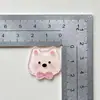 Nuevo tamaño pequeño West Highland Cachorro Accesorios Acrílicos Nuevo DIY Material Hecho a Mano Bolsa Joyería Parche de Dibujos Animados