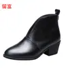 Liu Fu entrega en stock, modelo todo el año, temporada primavera y otoño 2026 zapatos de mujer de tacón grueso de talla grande para comercio exterior europeo y americano