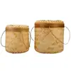 Cesta de Almacenamiento de Bambú Cesta de Té Caja de Té Pu'Er Caja de Regalo Tuocha Mini Lata de Té Caja de Almacenamiento para Té Suelto Mandarina Verde Pequeña