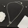 Dior/Dior Nueva Versión de Alta Gama Transfronteriza Collar Finamente Elaborado de Nariz de Cerdo Cd para Mujer, Estilo de Lujo Venta al por Mayor
