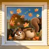 Adornos de hojas de arce para otoño, pegatinas electrostáticas transparentes para vidrio, mascotas lindas, cosecha abundante, pegatinas electrostáticas transparentes para pared al por mayor