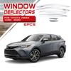 Texinrui Adecuado para Toyota Lingfang Weisa Modificación de Coche Tira Decorativa Cromada para la Parte Delantera Cubierta de Lluvia para Ventana Ceja de Lluvia Accesorios