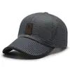 Boné de Baseball Respirável de Malha Casual para Viagem Chapéu de Sol Moda Proteção Solar Boné com Aba Chapéu de Pesca Masculino para Exterior