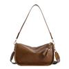 Bolsa de grande capacidade feminina outono e inverno all-match 2025 nova bolsa de ombro de banda larga retrô bolsa de travesseiro feminina