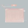 Spot Transfronterizo Bolsa de Archivo A4 Transparente Morada con Cremallera Bolsa de Malla Estudiante Bolsa de Archivo de PVC Bolsa de Almacenamiento Impermeable