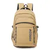 Mochila Ligera de Nailon de Nicho Transfronteriza para Estudiantes de Secundaria y Preparatoria, Mochila de Letras de Gran Capacidad a la Moda