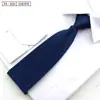 Gravata com zíper preguiçoso de 8 cm de largura, prática e fácil de puxar, para homens, negócios, casamento, noivo, padrinho, gravata de segurança