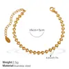 Designer Europeu e Americano Pequena Banana Geométrica High-End Feminino Ins Colar Corrente da Clavícula Aço Inoxidável Banhado a Ouro 18K Joias