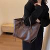 Bolso Retro de Alta Gama Transfronterizo de Gran Capacidad para Mujer 2025 Nuevo Estilo Bolso de Hombro Bolso para Ir al Trabajo Bolso Tote de Moda