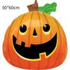 Balão de Filme de Alumínio para Halloween Novo Grande Desenho Animado Alienígena Abóbora Festa de Halloween Balão em Forma de Fantasma Arranjo