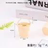 Mini Cubo de Plástico de Color de Simulación Modelo Micro Escena Accesorios de Cubo de Plástico Accesorios de Cocina Miniatura para Casa de Muñecas