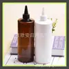 Botella con Tapa Puntiaguda 500ml Botella con Punta de Goteo Botella para Emulsión Botella con Tapa Puntiaguda Botella PET 500ml Botella Dosificadora Botella Exprimidora para Tinta