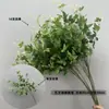 Artesanías de Flores de Seda para Bodas Estilo Bosque, Hierba Simulada Bigote de Dragón, Ramas Largas, Brotes de Sauce, Flores Artificiales, Arreglos Florales Decorativos de Fondo Blancos y Verdes