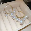 Pendientes de Plata con Pin de Diamante, Perla, Flor y Borla, Estilo Francés de Nicho, Elegantes, Moda, Pendientes de Lujo Ligero, Pendientes de Gama Alta para Mujer
