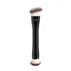 Pincel de base e blush duplo transfronteiriço, ferramenta de beleza de peça única com três cores e cerdas macias, pincel de contorno, pincel para pó solto, pincel de maquiagem