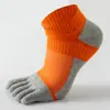 10 Pares Envío Gratis Calcetines de Cinco Dedos para Hombre Calcetines Finos de Verano Transpirables Malla de Empalme Calcetines de Cintura Baja Calcetines de Dedos Divididos Suministro Directo de Fábrica