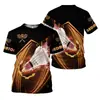 Camiseta Esportiva de Badminton com Estampa Digital 3D Moda Esportiva Casual Manga Curta Exportação Direta da Fábrica Fornecimento