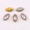 Ojo de Caballo Girasol Cosido a Mano Joyería de Diamantes Accesorios Pañuelo para la Cabeza Zapatos con Agujero DIY Accesorios para Cinturón Pasador de Pelo Diamante de Vidrio de Cristal