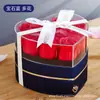 Caja de Flores en Forma de Corazón Nueva Cajón de Rosas Acrílico de Seda Caja de Regalo para Anillo Collar Labial Día de San Valentín Cumpleaños