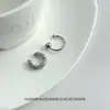 Brincos de Orelha Irregulares de Prata Minimalistas Sem Furos, Estilo Doce e Cool, Brincos Simples Versáteis de Alta Qualidade