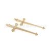 Colgante metálico de cruz de oro spot para manualidades, juguetes de peluche, accesorios de ropa, aleación, joyería decorativa