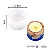 DIY Cristal molde de resina epóxi aromaterapia vela decoração molde Espelho de vela molde de silicone cilíndrico