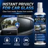 El spray para privacidad de cristales de coche KineShineX hace que la ventanilla del coche sea opaca para la privacidad, permitiéndote ver claramente desde el interior y parecer brumosa desde el exterior.