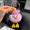 Piel de Conejo Rex Real Pato Pequeño Llavero de Coche Colgante Muñeco de Peluche Adorno Accesorio para Coche Personalizado Moderno Hecho a Mano