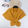 Chal protector solar para mujer, bufanda de seda de hielo de verano, hombrera para aire acondicionado, chal pequeño de punto coreano de pata de gallo, venta al por mayor