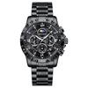 Relógio Masculino Baoshe Relógio Masculino Totalmente Automático Não Mecânico Pulseira de Aço Relógio de Quartzo Impermeável de Negócios Masculino Comércio Exterior