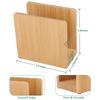 Servilletero Bambú Bambú Natural Sólido Impermeable Caja Almacenamiento Pañuelos Servilletero de Cocina Sin Perforaciones Servilleta en U