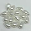 Furo Horizontal Pérolas de Imitação em Forma de Gota Cor Única Furo Cor Sólida Contas Gota D'água Pingente em Forma de Gota D'água Pérolas de Imitação Atacado