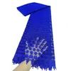 Tejido de Encaje Bordado Floral Pequeño de Ancho Completo Soluble en Agua, Material de Guipur Hueco de Color Sólido para Ropa y Vestidos