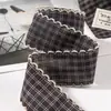 Cinta Plisada de Encaje Cuadros Ropa para el Hogar Bufanda para Mascotas Accesorios Cuadros Cinta Materiales para Hacer Diademas DIY