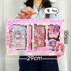 Kit Cola Creme Guka Casa de Brinquedo Infantil Brinquedo Meninas DIY Bandeja Guka Chaveiro Caixa de Armazenamento Atacado
