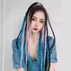 Coleta Gradiente de Siete Colores Coleta Trenza Pequeña Trenza de Color Sucio Coleta Tocado Personalizado Hip Hop Trenza de Tres Hilos