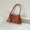 Bolsa Cesta Tecida Estilosa Tendência Transfronteiriça de Nicho para Mulheres 2026 Nova Moda Conjunto Versátil de Bolsas de Ombro