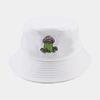 Nuevo Sombrero de Pescador Bordado de Dibujos Animados Lindos 2026 para Estudiantes, Sombrero de Cubo Protector Solar Casual para Exteriores de Primavera y Verano para Parejas