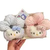 Lindo Gato de Niña Flor Lazo para el Cabello Femenino Dulce Lazo para el Cabello Suave Diadema de Bola Accesorios para el Cabello de Alta Elasticidad