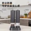 Nuevo Molinillo de Pimienta de Cocina Recargable de Acero Inoxidable con Luz LED, Molienda Ajustable, Botella para Moler Sal Marina y Pimienta Negra