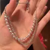 Pulsera de Lujo de Nicho de Doble Capa con Perlas Sintéticas Extraíbles, Pulsera de Gama Alta con Elegancia Exquisita y Alto Valor Estético