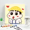 Pintura al Óleo Digital Educativa de Dibujos Animados para Niños DIY Pintada a Mano Colorear Graffiti Saludable y Ecológica Tamaño Pequeño Venta al por Mayor de Fábrica